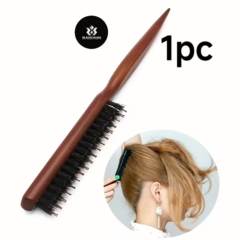 Men'S Grooming Brush - 1 Adet Ahşap Saplı Anti Statik
