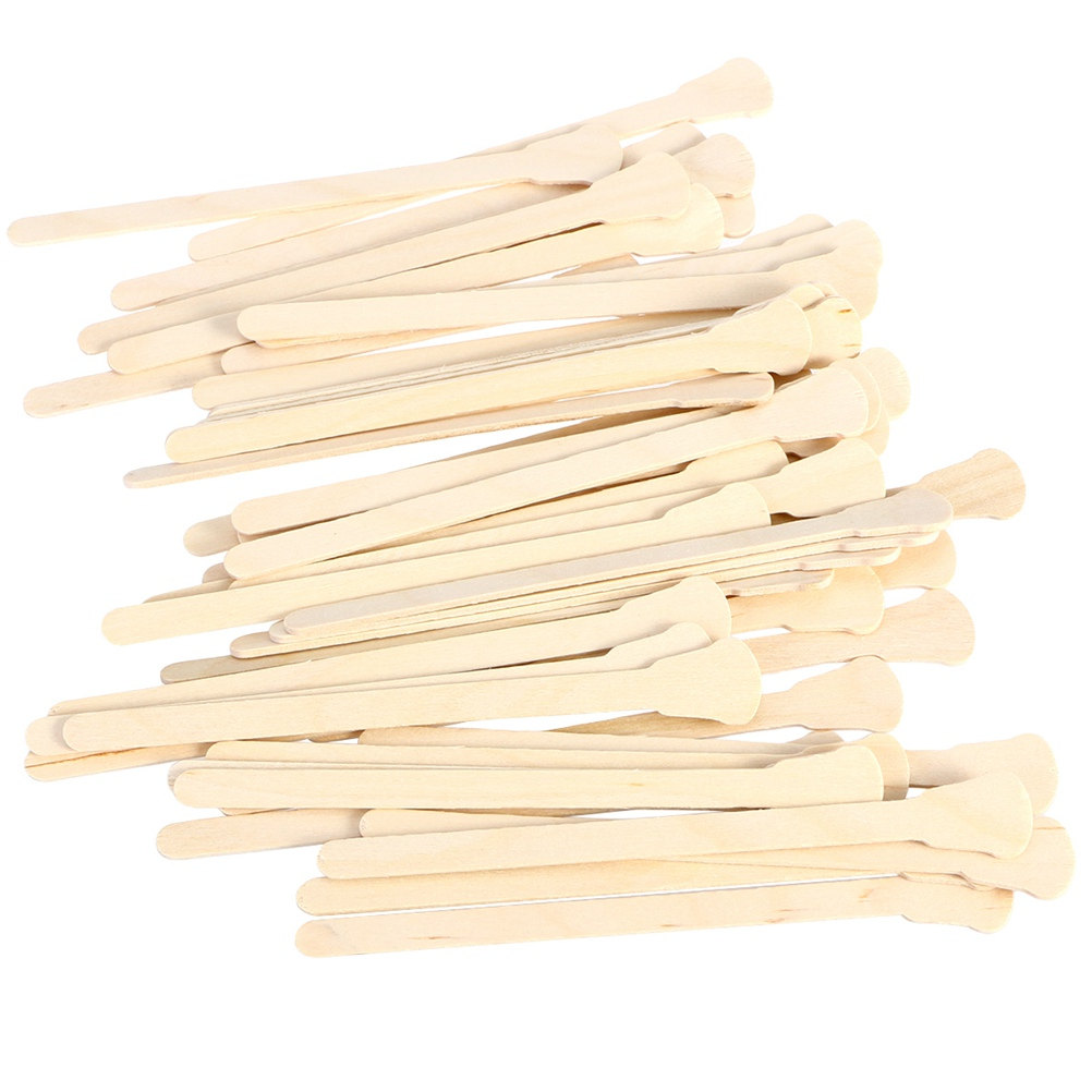 Hair Wax Stick - 500 Adet Ahşap Ağda Spatulası Tek