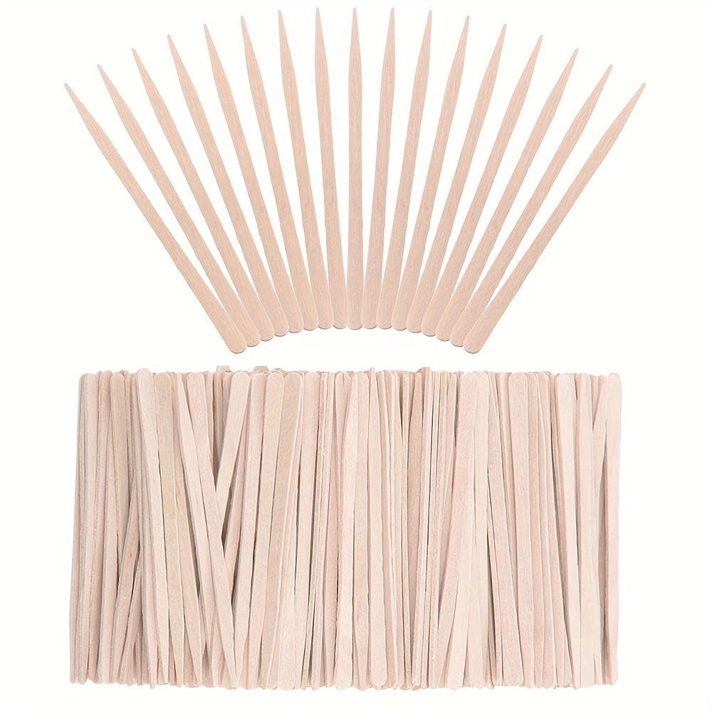 Hair Wax Stick - 300/500 adet Ahşap Balmumu Çubukları Çok