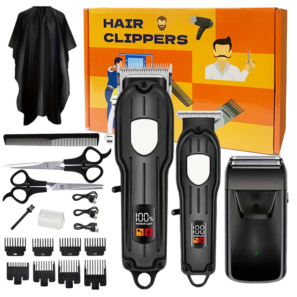 Men'S Grooming Brush - Profesyonel Şarj Edilebilir Saç Kesme Makinesi,