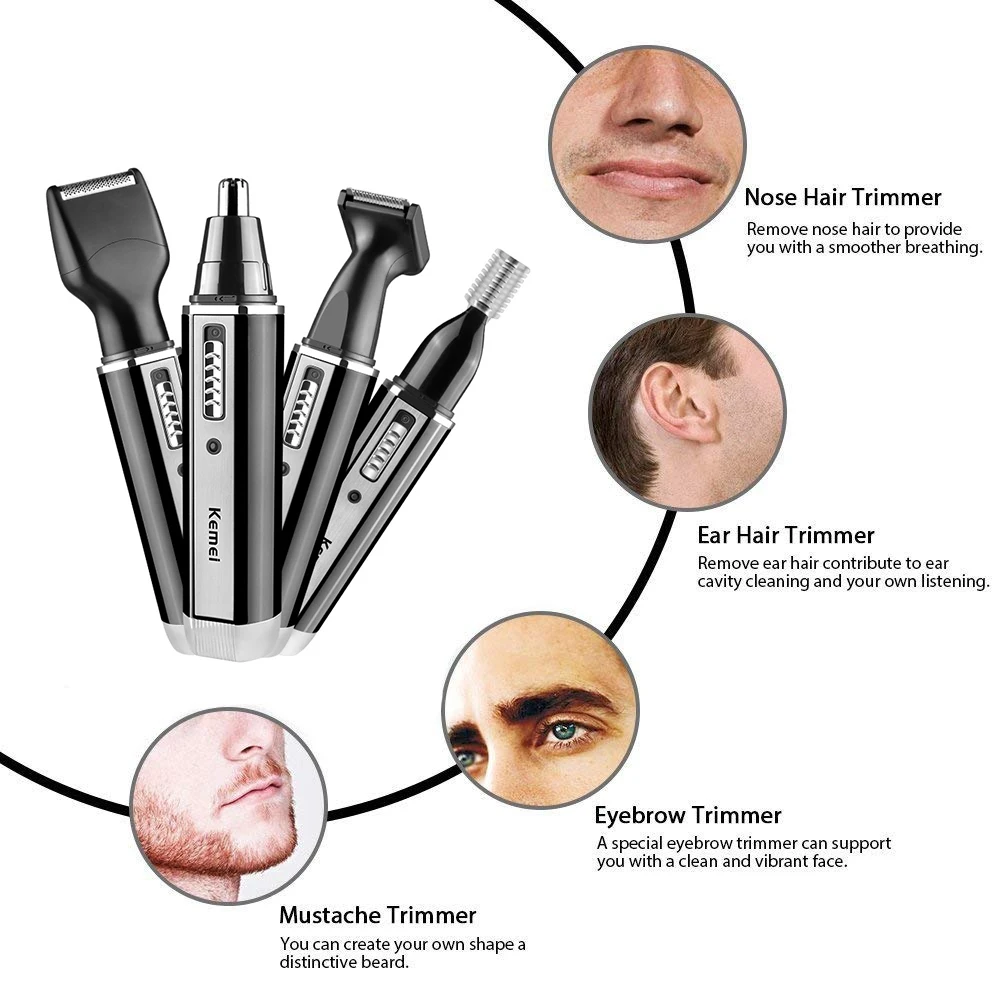 Kemei 4'ü 1 arada düzeltici er - Grooming Men'S Eyebrows incelemesi ve fiyatı