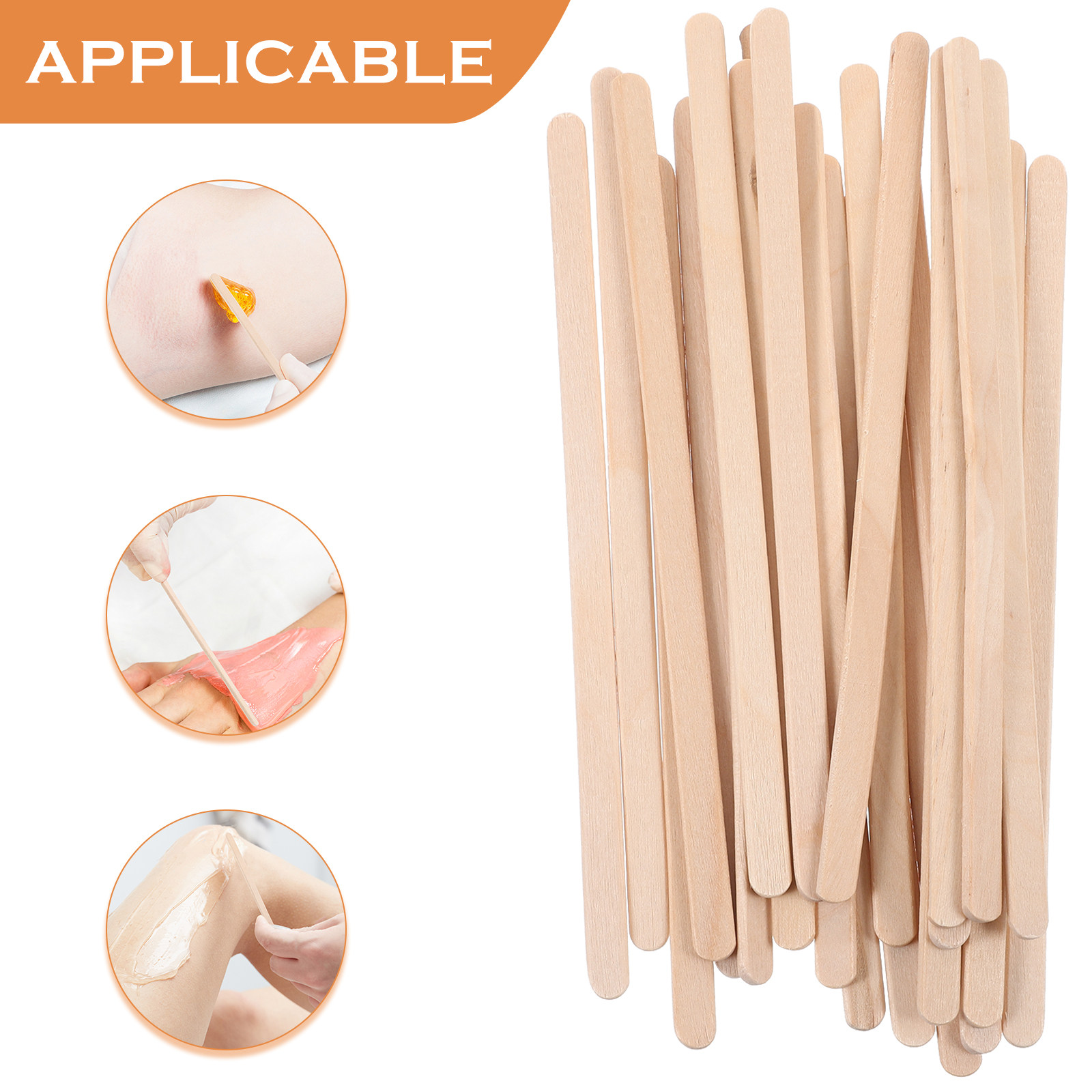 100 Adet Ahşap Balmumu Çubuğu  - Hair Wax Stick incelemesi ve fiyatı