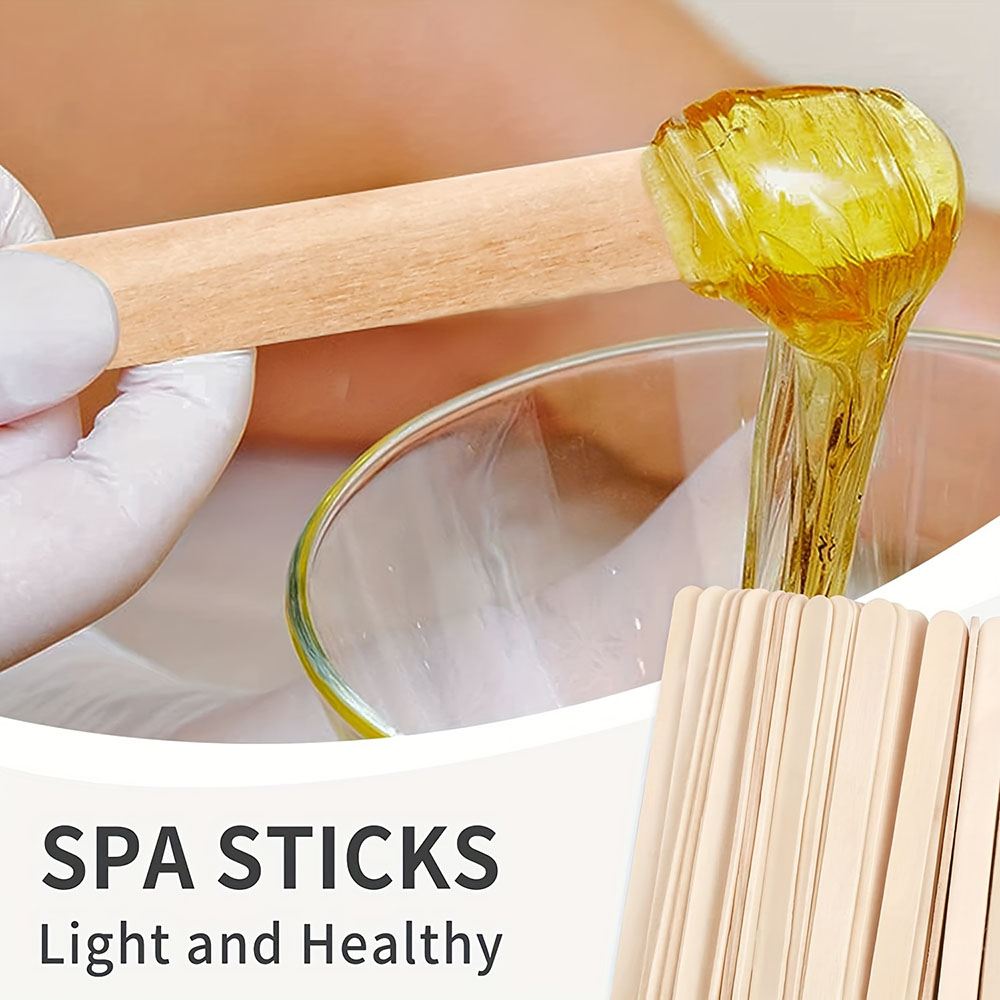 300/500 adet Ahşap Balmumu Çub - Hair Wax Stick incelemesi ve fiyatı